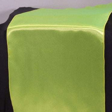 Satin Table Runner Lime