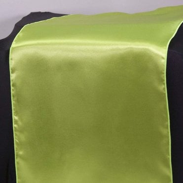 Satin Table Runner Olive