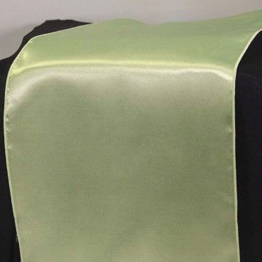Satin Table Runner Sage