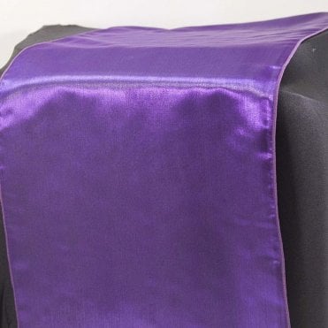Satin Table Runner Twinkle Purple