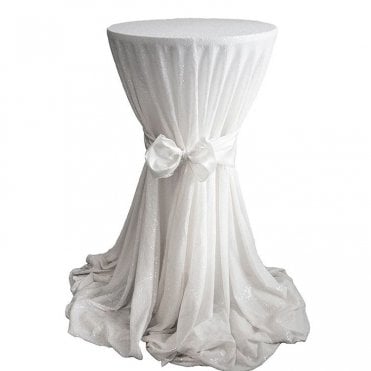Sequin 132 Tablecloth White