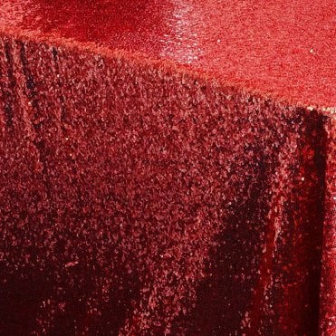 Sequin 70 X 144 Tablecloth Red