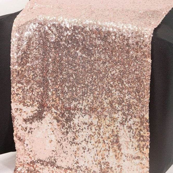 Sequin Runner Blush Pink