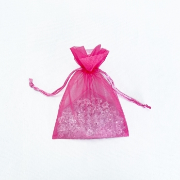 Sheer Organza Favour Bags Hot Pink Pack of 100 - 13cmx18cm