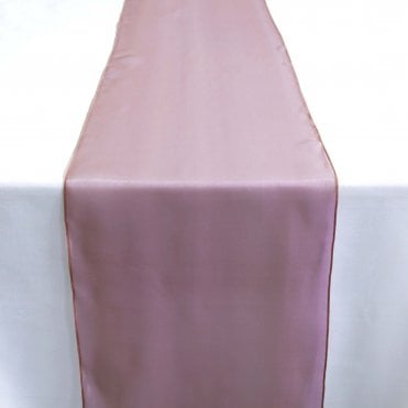 Silk Organza Table Runner Mauve