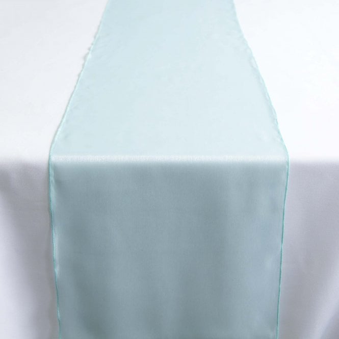 Silk Organza Table Runner Pale Blue
