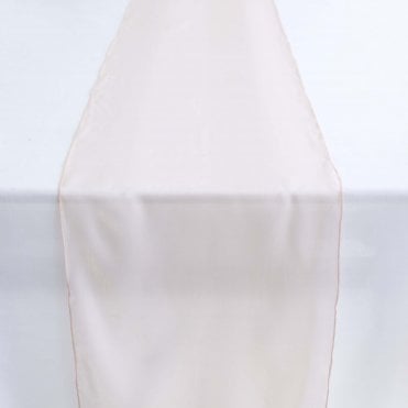 Silk Organza Table Runner Rose Gold