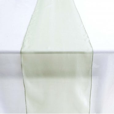 Silk Organza Table Runner Sage