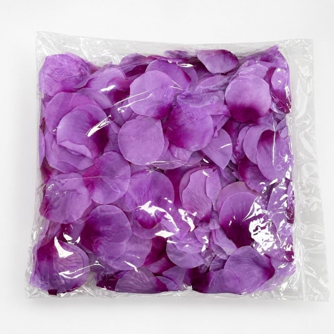 Silk Rose Petals 500 Pack Purple