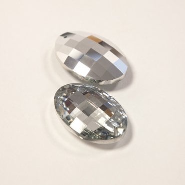 Silver Crystal Drop 50mm DF63