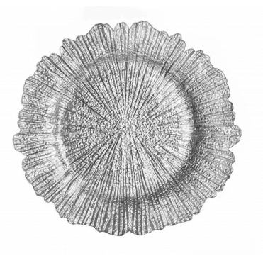 Silver Reef Glass Charger Plate