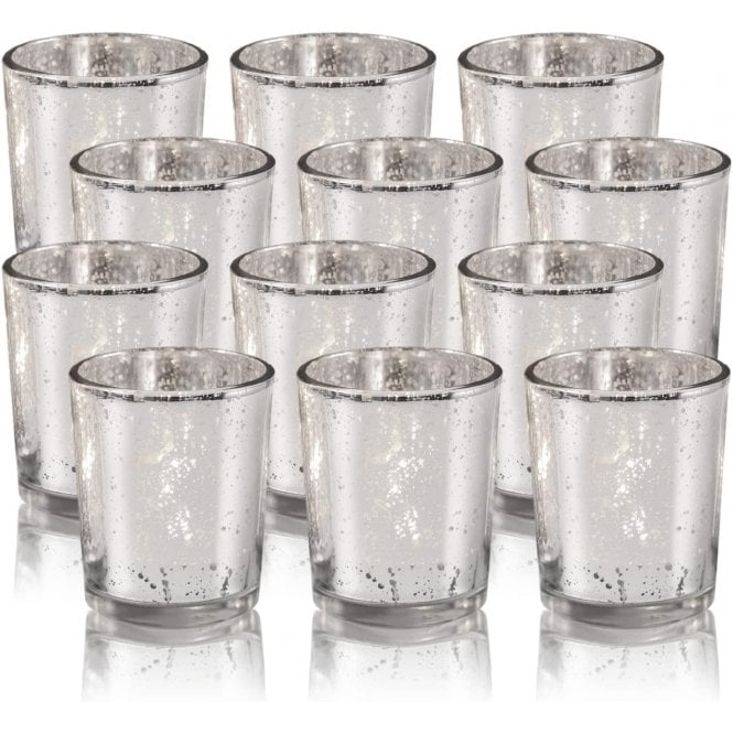 Silver Tealight Holder Small - 12 pack