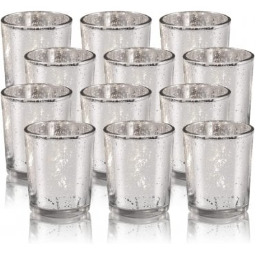 Silver Tealight Holder Small - 12 pack
