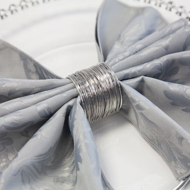 Silver Wire Napkin Ring 06 Pack 5588-01 Silver