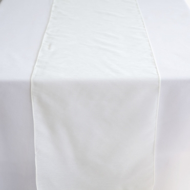 Slub Organza Table Runner Ivory