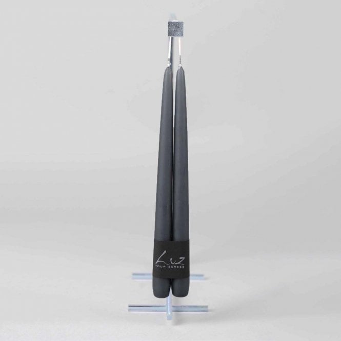 Smooth Range 30cm Pair of Tapers Platinum