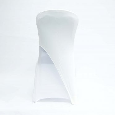 Spandex Chair Cap – NOT Full Cover – Angled Ivory (Top Only)