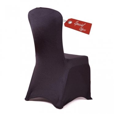 Spandex Essential Lycra Chair Covers X100 Black