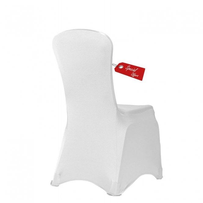 Spandex Essential Lycra Chair Covers X100 White