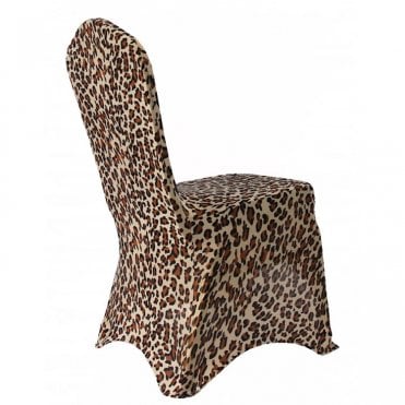 Spandex Lycra Chair Cover Leopard