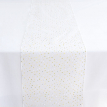 Spring Flower Organza Table Runner