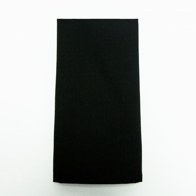 Spun Poly Table Napkin Black