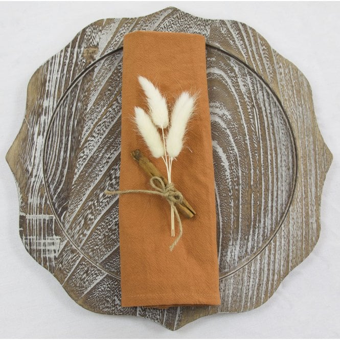 Stonewash Napkins Terracotta