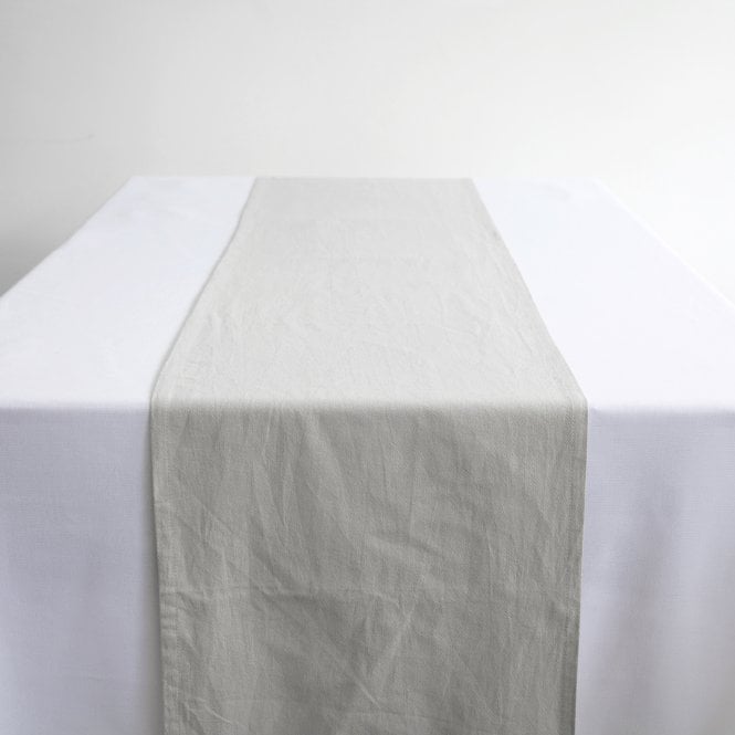 Stonewash Table Runner Light Grey
