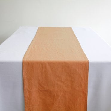 Stonewash Table Runner Terracotta