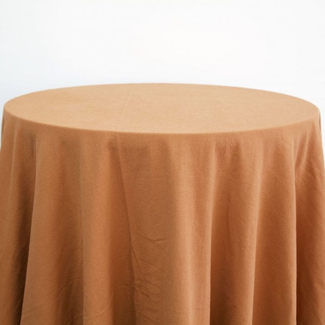 Stonewash Tablecloth 132 Round Terracotta