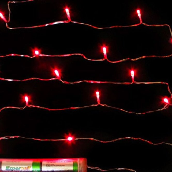 Submersible Fairy Lights 15 Led Red