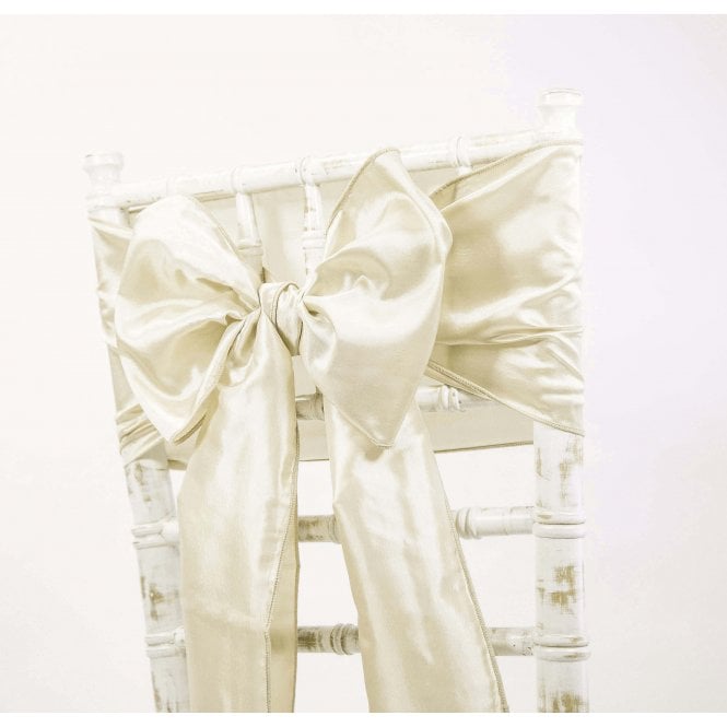 Taffeta Sash Champagne