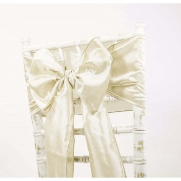 Taffeta Sash Champagne