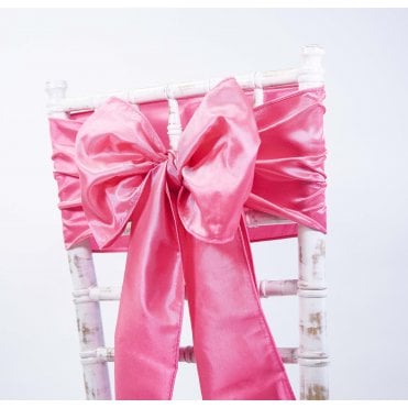 Taffeta Sash Hot Pink