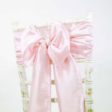 Taffeta Sash Ice Pink - Pack of 100