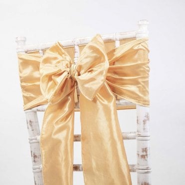Taffeta Sash Light Gold