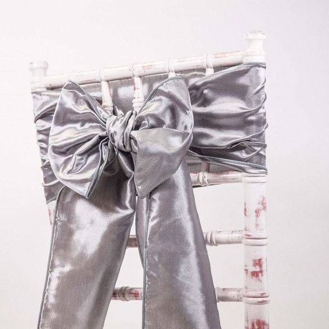 Taffeta Sash Light Silver - Pack of 100