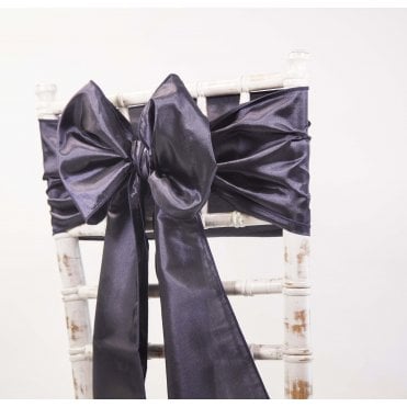 Taffeta Sash Plum - Pack of 100