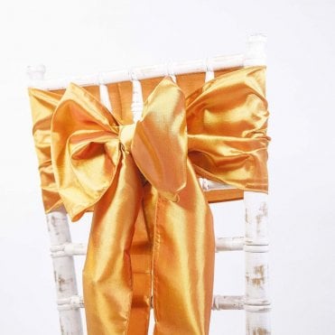 Taffeta Sash Red/Gold