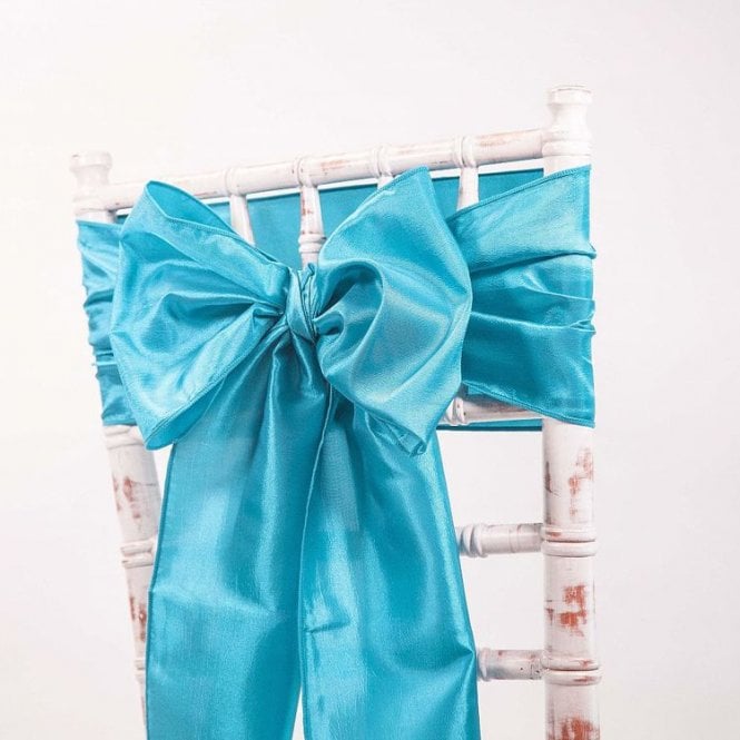 Taffeta Sash Turquoise