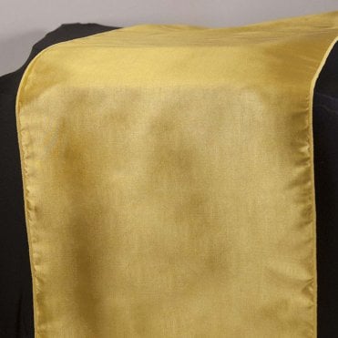 Taffeta Table Runner Canary Yellow