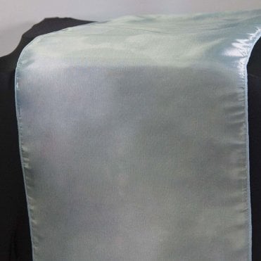 Taffeta Table Runner Ice Blue