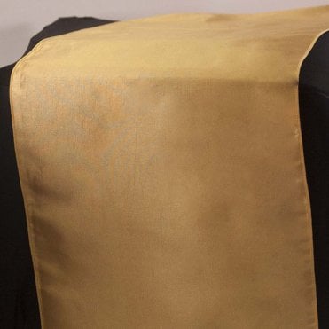 Taffeta Table Runner Light Gold