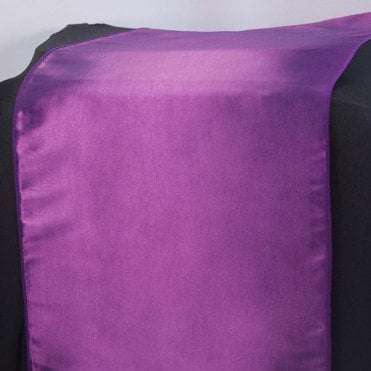 Taffeta Table Runner Purple