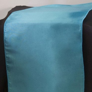 Taffeta Table Runner Turquoise