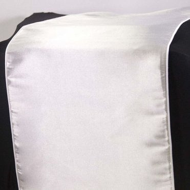Taffeta Table Runners White