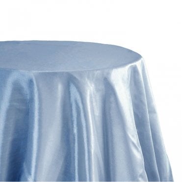 Taffeta Tablecloth 132 Round Dusty Blue