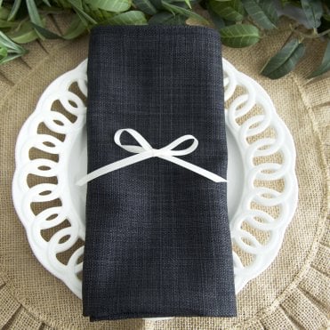 Urbane Linen Napkins Charcoal Grey