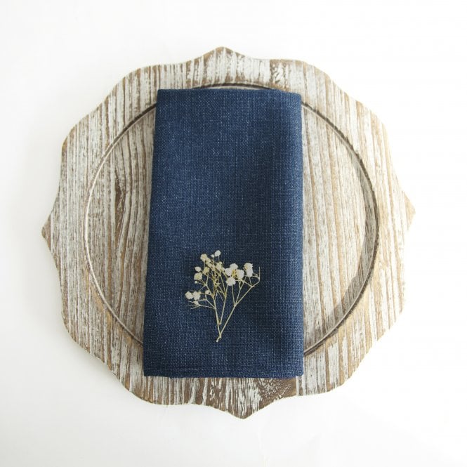 Urbane Linen Napkins Dark Navy
