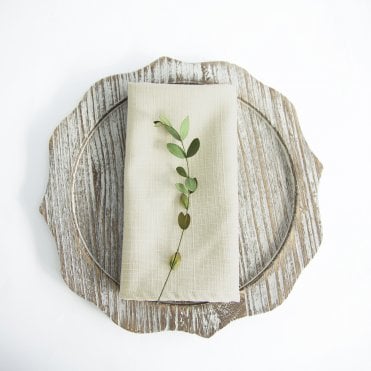 Urbane Linen Napkins Ice Ivory